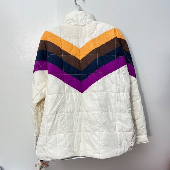 Hatch Multicolor Chevron Puffer Jacket - Picture 4 of 8